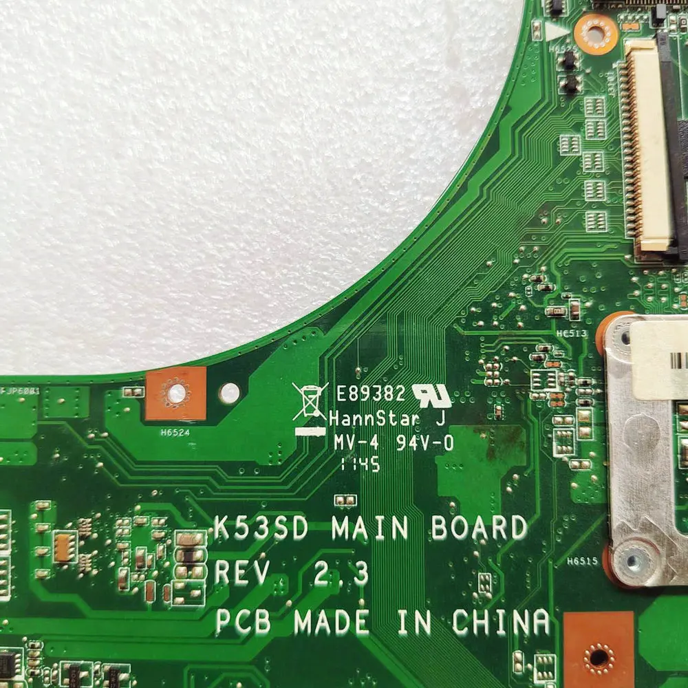 K53SD Mainboard For Asus A53E A53S K53E X53E K53S K53SD Laptop Motherboard HM65 Chip DDR3 100% Fully Tested