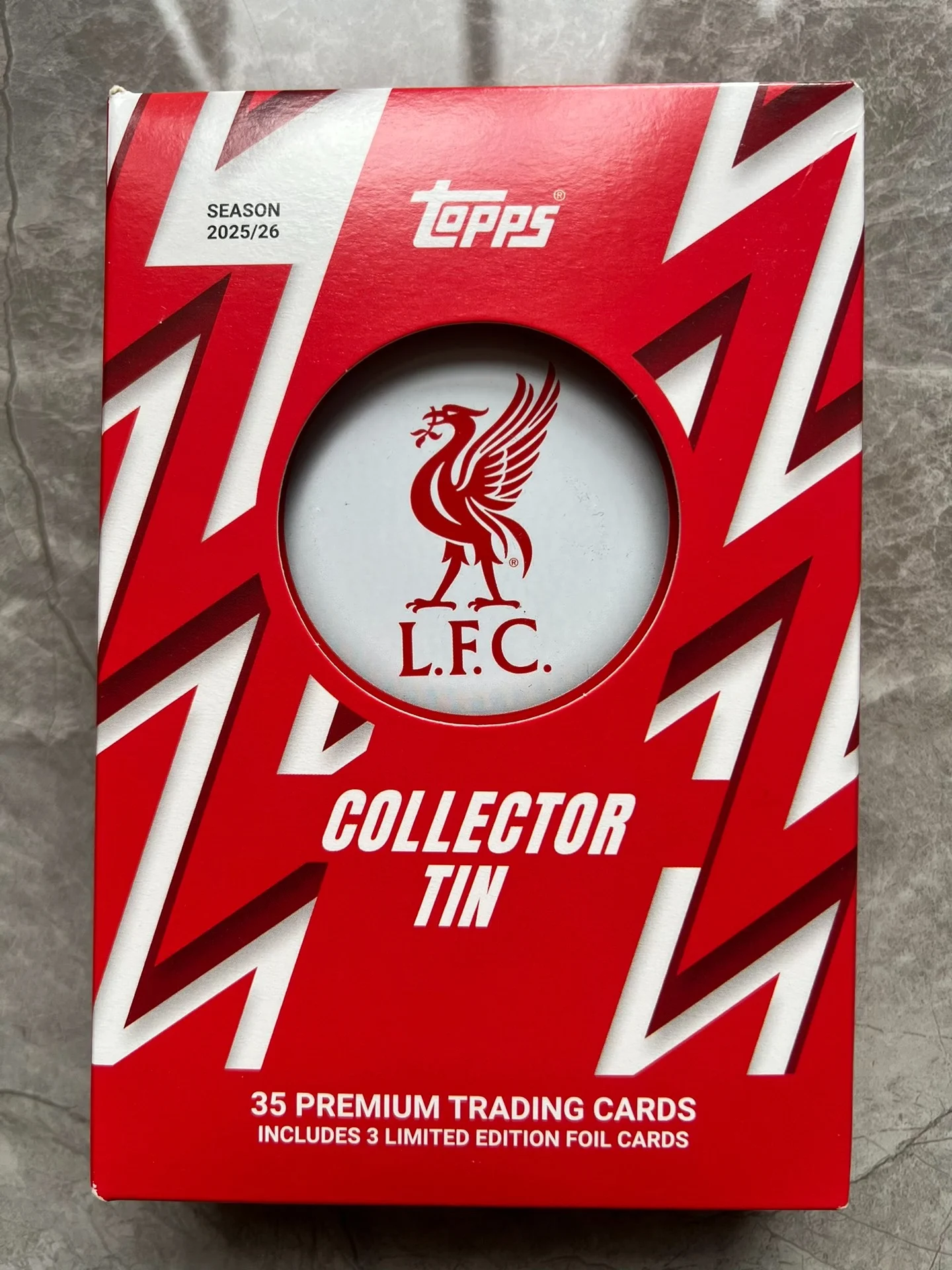 Topps 2025-26 Liverpool Collector Tin Collection Cards 35 Premium