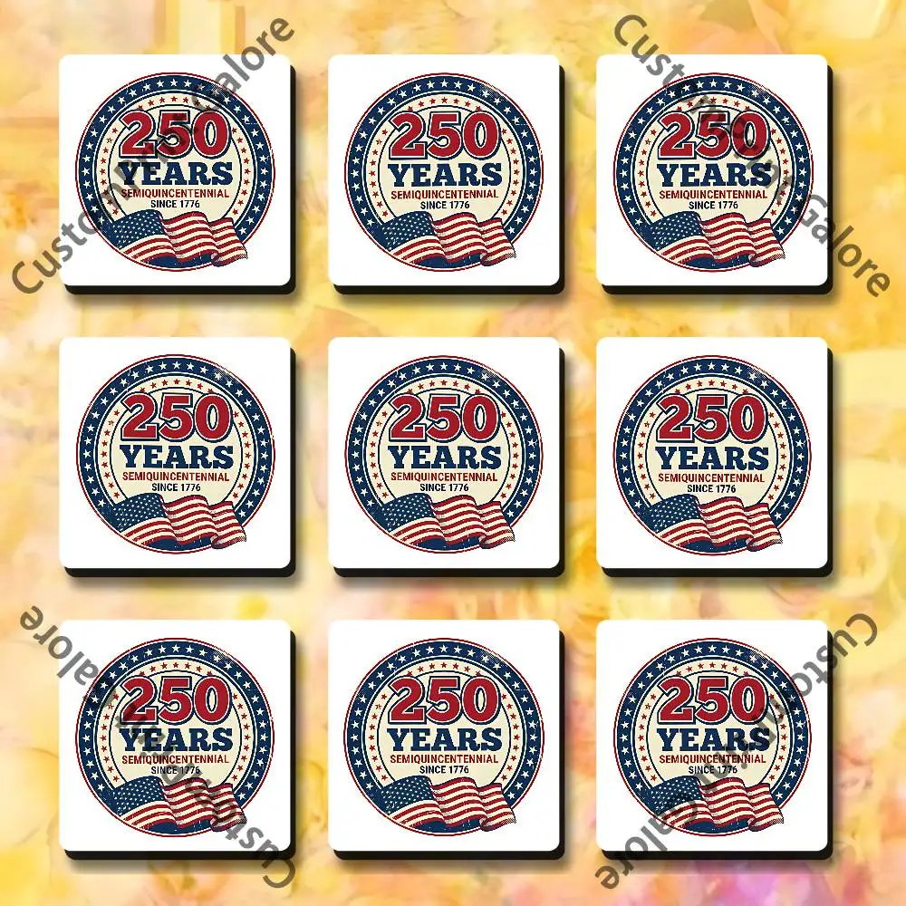 

Semiquincentennial American 250 Soft Magnetic Refrigerator Magnets 5.5,7.5cm Personalized for DIY Kitchen Office Decorative