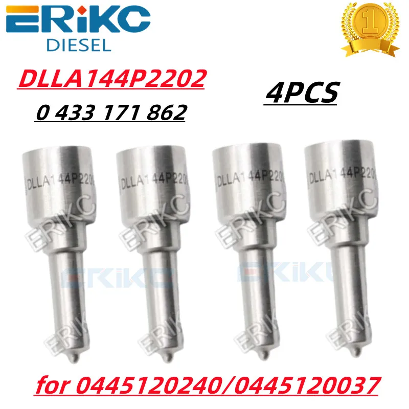 ERIKC DLLA144P2202 Diesel Fuel Injector Nozzle DLLA 144P 2202 Sprayer 0 433 171 862 for Bosch CRIN1-14/16 0445120240 0445120037