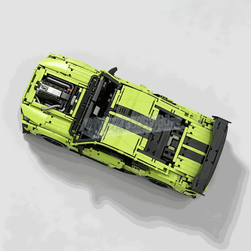 NEW 3972PCS High Performance Sports Car MOC Model Custom Puzzle DIY RC Technology Assembly Educational Building Brick Toy Gift