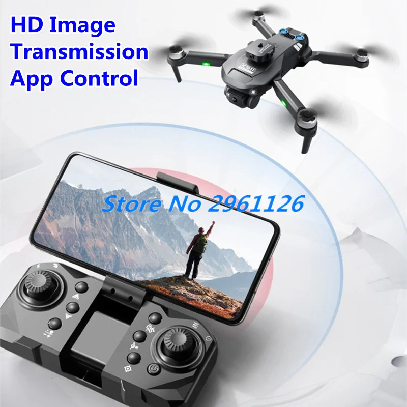 WIFI FPV 8K ESC Dual Camera RC Drone 2.4G Hover Optical Flow Gesture Photography Brushless Electric Remote Control Quadcopter To