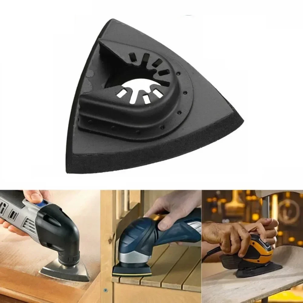 Nice Brand New Hot Sale Practical Oscillating Tool Sanding Pad Triangular 1PC 80mm High Carbon Steel Multitool
