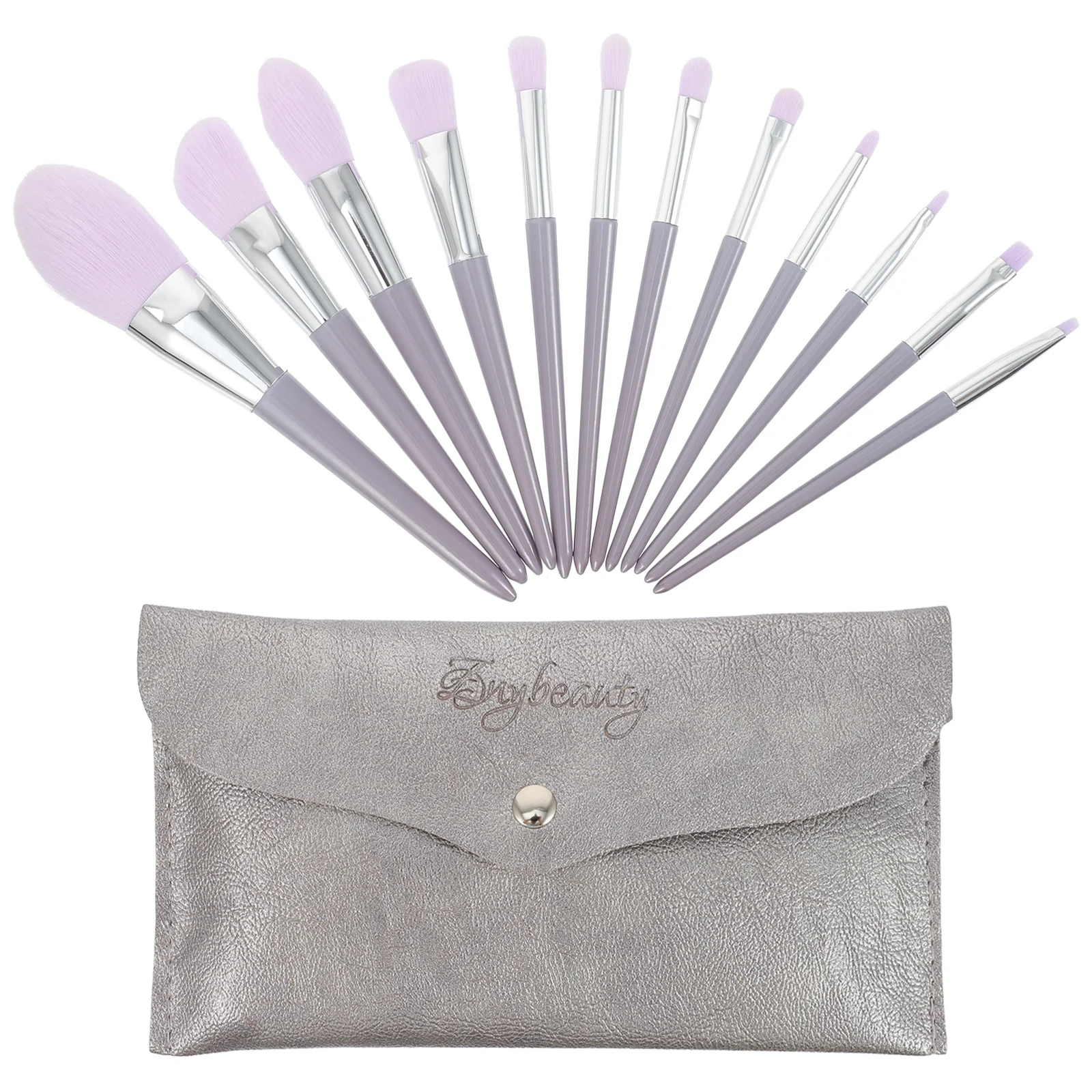 

12 шт. наборы кистей для макияжа, розовая пудра, тональная основа, кисти для румян, искусственное волокно, дорожная мягкая Denser Silkier для женщин