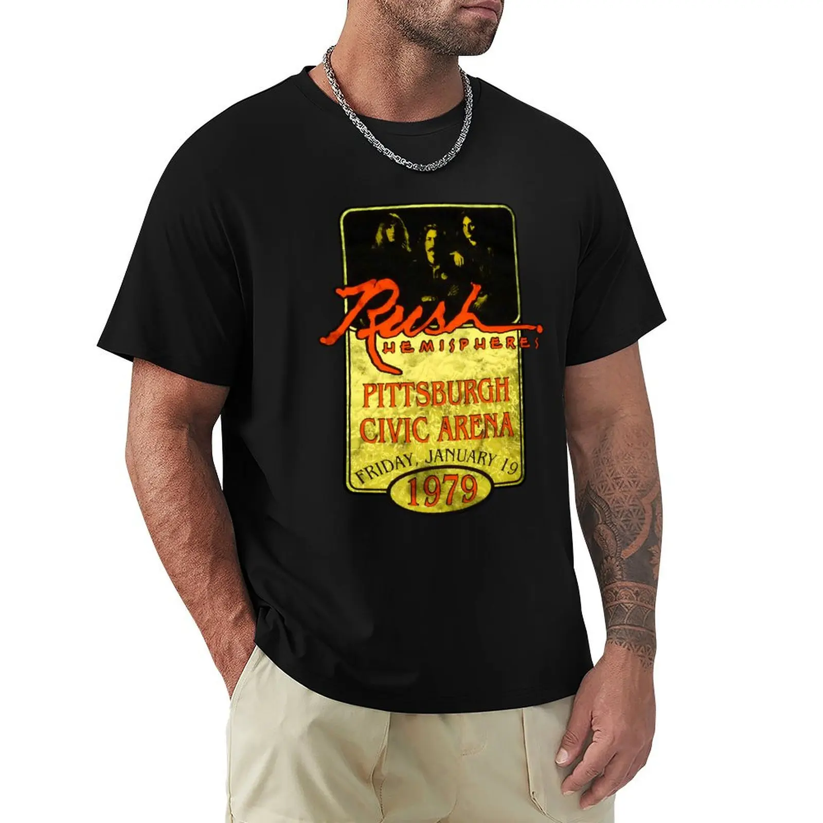 Rúsh Merch Hemispheres Nice T-Shirt Basic Breathable Solid Color T-Shirt