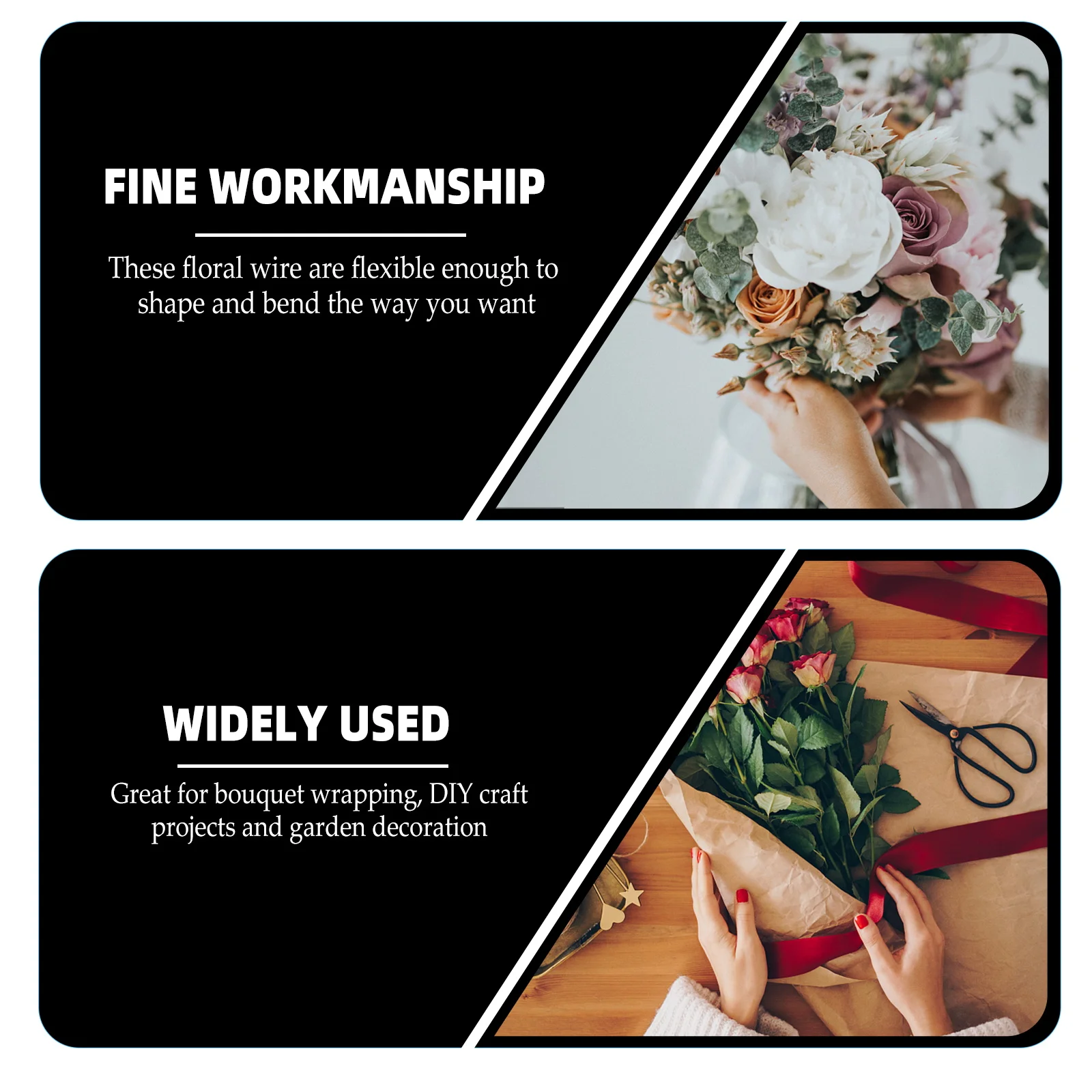 

50Pcs Green Floral Stem Wire High Quality Artificial Flower Wire DIY Bouquet Craft Supplies DIY Craft Accessories