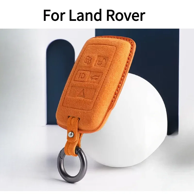 

Автомобильный чехол для ключа с дистанционным управлением чехол для Land Rover Range Rover Sport Evoque Freelander 2 защита итальянская замшевая оболочка автомобильные аксессуары
