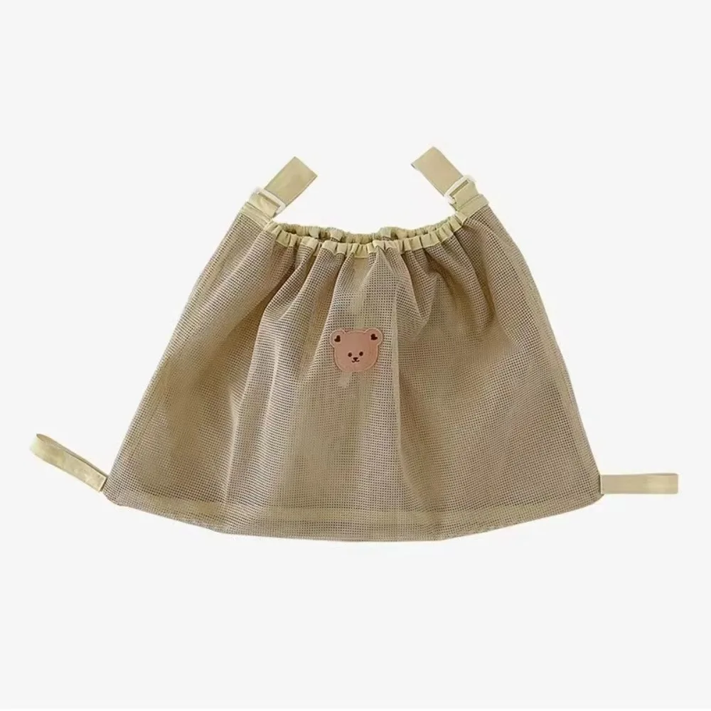 

Multifunction Baby Stroller Storage Bag Large-capacity Cartoon Animals Baby Pram Hanging Bag Squirrel Bear Rabbit Mesh Mommy Bag