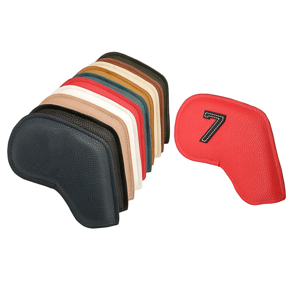 

10 шт. чехлов для головок клюшек для гольфа из полиуретана, универсальные защитные чехлы для паттеров и клюшек-маллетов, для путешествий и спортивных принадлежностей