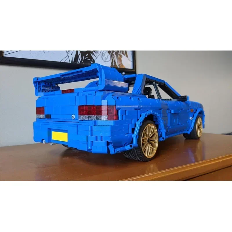 MOC-186820 أزرق جديد 22B STiGT Supercar بنة نموذج 4186 أجزاء MOC الإبداعية الاطفال الكبار عيد ميلاد اللبنات لعبة هدية