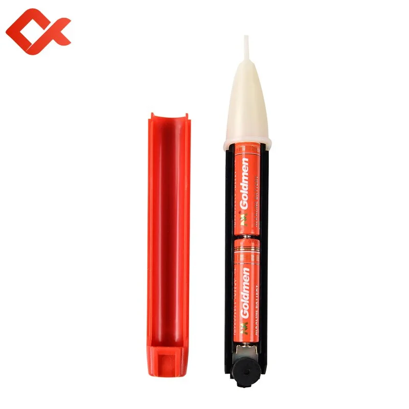 QHTITEC Non-Contact Electric Pen 90-1000V AC 50-500Hz Voltage Detector Test Pens LED Light Indicator Pencil Stick Luminous