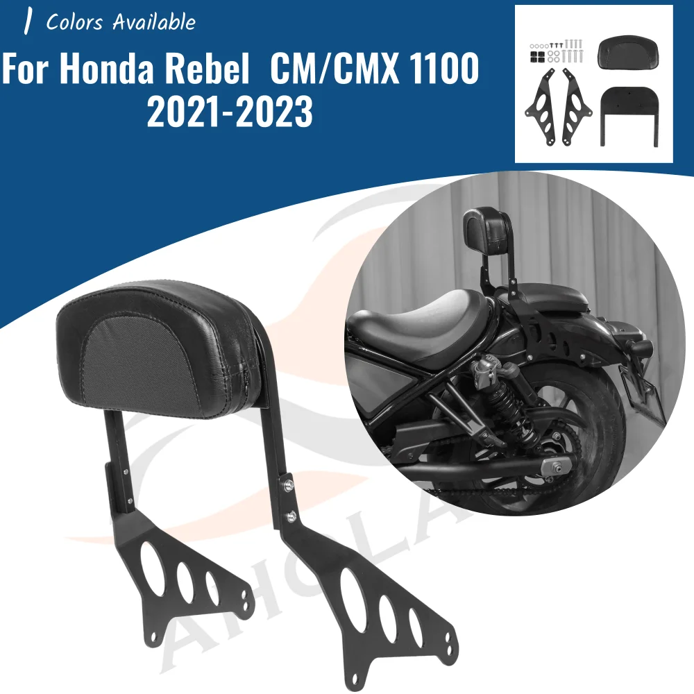 

Motorcycle Luggage Rack Sissy Bar Front Rear Passenger Backrest Cushion Pad For Honda Rebel CM CMX 1100 CM1100 CMX1100 2021-2023