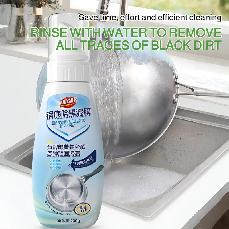 Household Kitchen Cleaning Mud Mask Remove Black Scale Black Scorch Wash Black Pot Scale