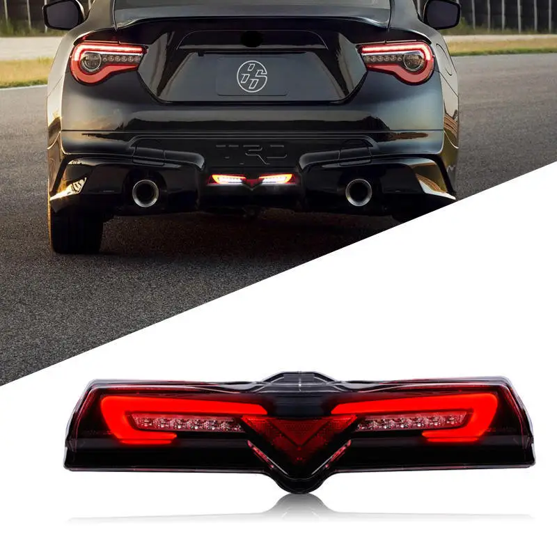 2pcs Tail Lights For Toyota GR86 Subaru BRZ 2020-2023 Full LED Rear bumper light Dynamic Turn Signal Light Tail Lamp Assembly