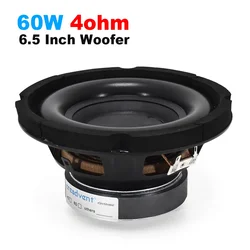 Creadvent 60W Subwoofer Speaker 6.5 Inch 4Ohm Woofer Low Frequency Audio Bass DIY Hifi System Home Theater Music Louderspeaker