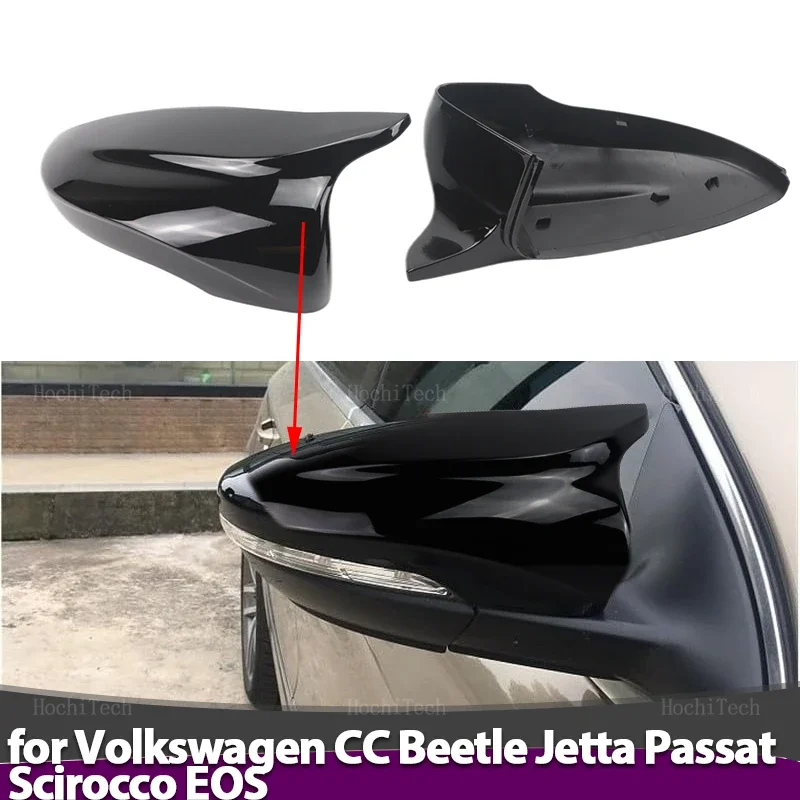 

1 pair Rear View Side Case Trim Sport Style Car Rearview Mirror Cap for VW JETTA MK6 Volkswagen Passat B7 Scirocco Beetle CC Eos