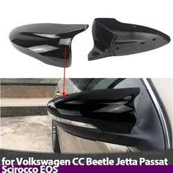 1 pair Rear View Side Case Trim Sport Style Car Rearview Mirror Cap for VW JETTA MK6 Volkswagen Passat B7 Scirocco Beetle CC Eos