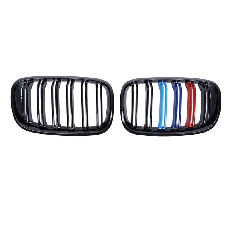

Hot-selling ABS Car Front Grills for BMW X5 E70 X6 E71 Double-line Three-color Modified Grille