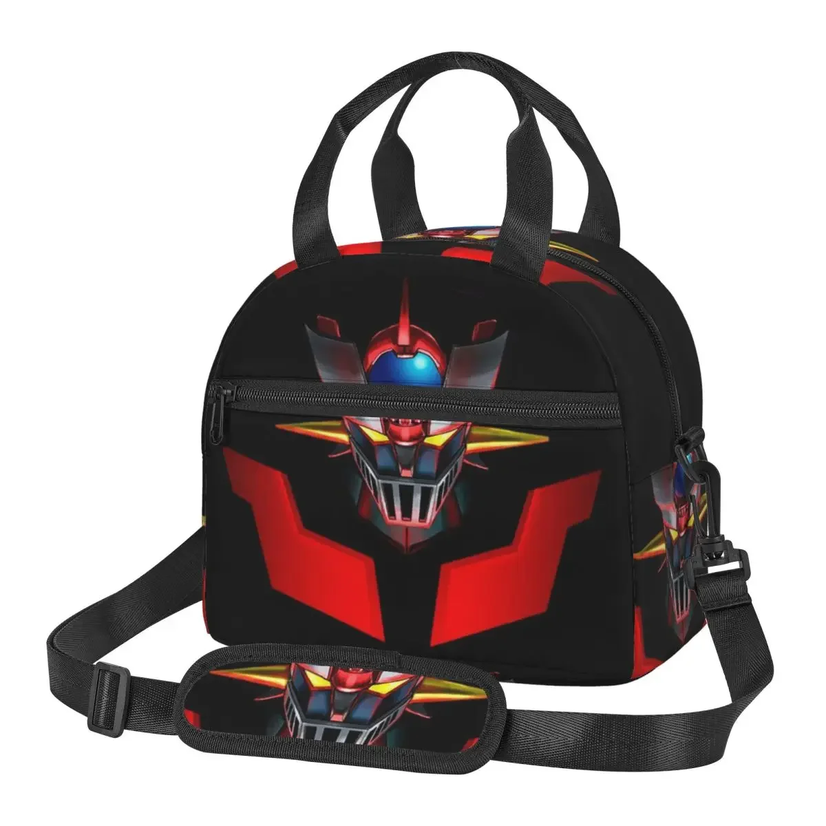 Nordic Mazinger Z Anime UFO Robot Sofa Grendizer Goldorak Insulated Lunch Bag for Women Children Food Boxes Thermal Lunch Box