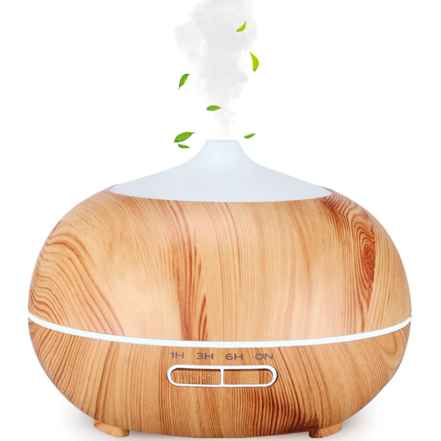 Difusores de óleo essencial 400ml, difusor de aroma ultrassônico, umidificador, névoa fria, desligamento automático sem água, luzes de 7 cores, plugue uk