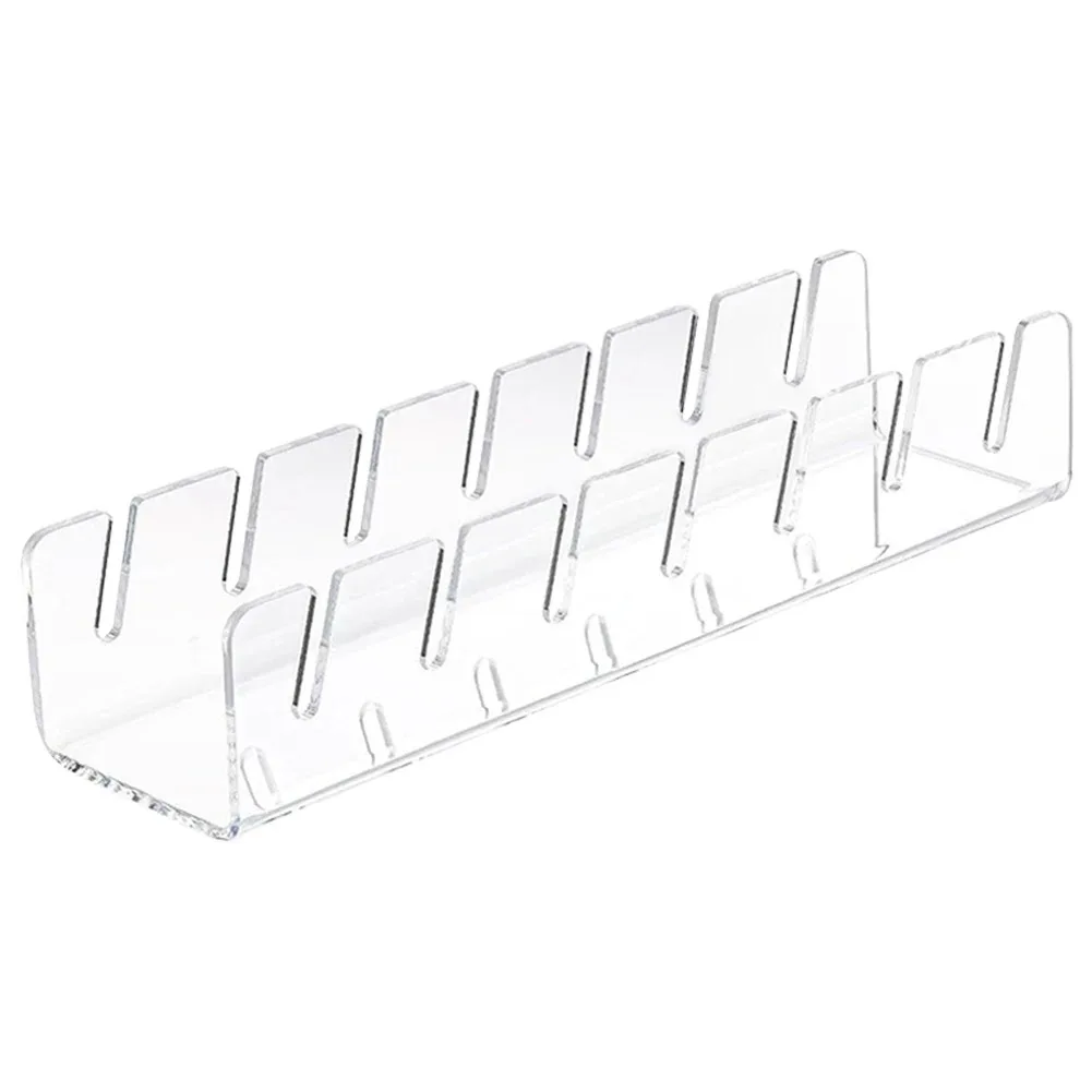 Acrílico Cap armazenamento Rack com Slots, Baseball Cap Display Stand, Organização de armazenamento doméstico para quarto