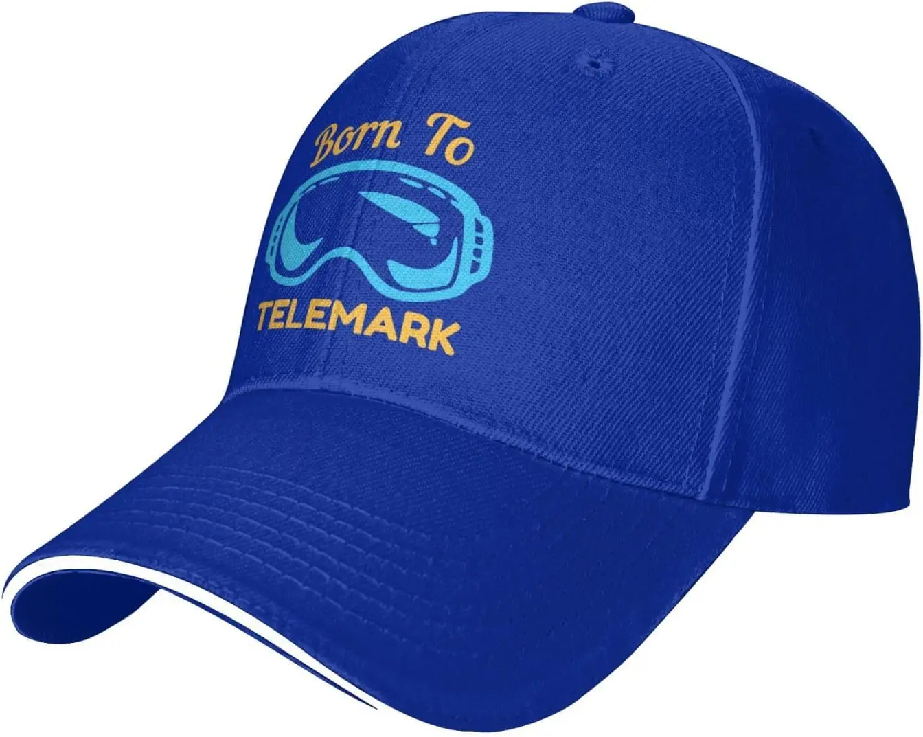 Born to Telemark Baseball Cap for Men Women Low Profile Adjustable Outdoor Golf Dad Hat