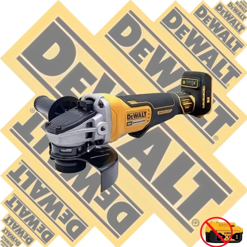 DEWALT 125MM 9000RPM Bürstenloser Winkelschleifer Kabelloser Schneidemaschine Schlagpolierer für DEWALT 20V Akku-Elektrowerkzeug