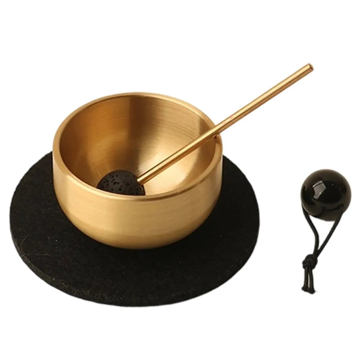 2026 New Mini Brass Singing Bowl Set for Yoga & Mindfulness with Strikers for Yoga, Mindfulness, Relaxation, Chakra