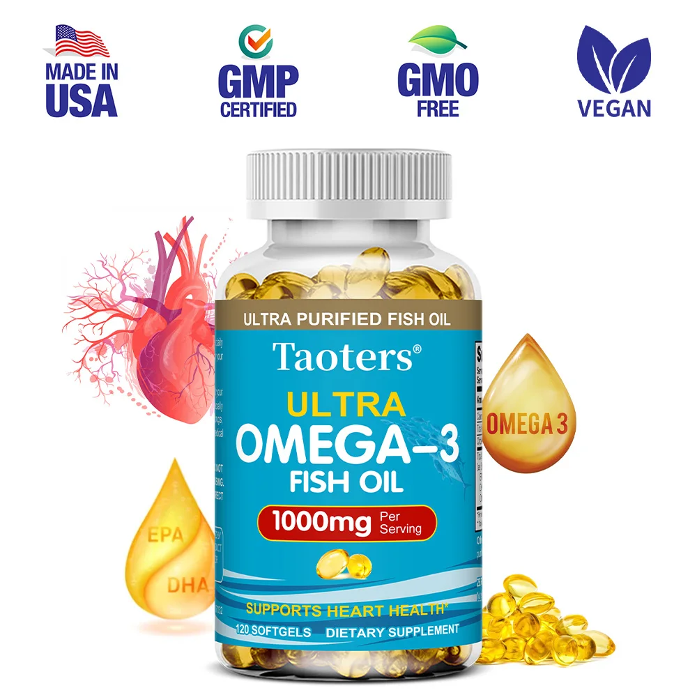 

Капсулы с рыбьим жиром Omega-3 EPA/DHA — помогает поддерживать здоровье сердца и мозга и способствует здоровью кожи, волосам и нервной системы.