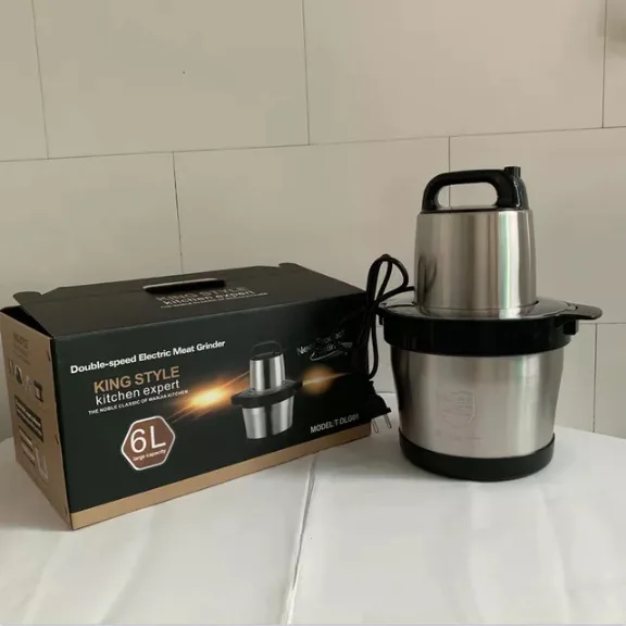 

Electric Meat Grinder Household Stainless Steel Multifunctional Food Processor Meat Chopper Large Capacity Blender