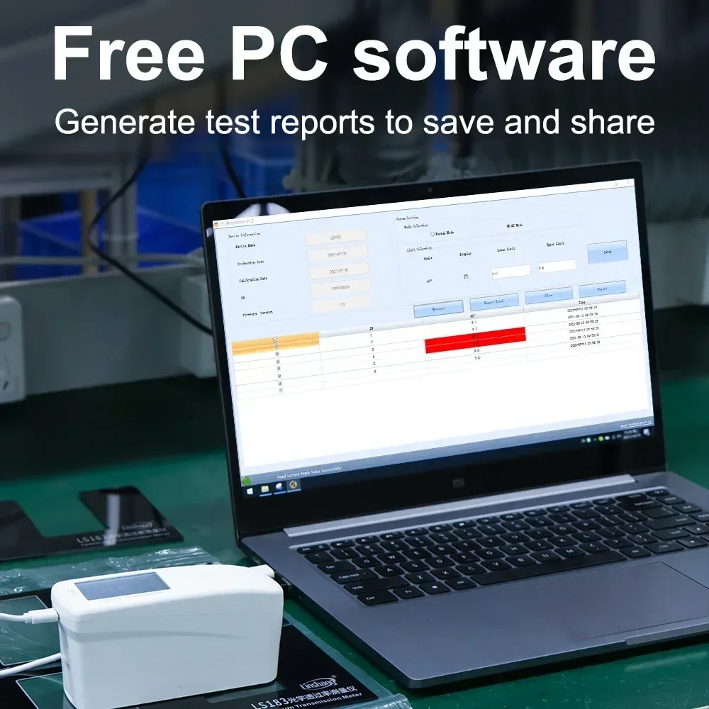 

2026NEW LS195 200GU PC Software Gloss Meter 60 Glossmeter for Paint Glossy Test Equipment Single Angle Sheen Gloss Meter for St