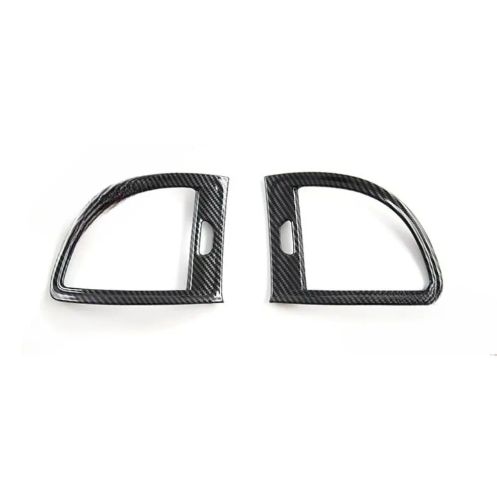 Front Carbon Fiber Left Right Air Outlet Panel Decorative Frame Interior Modification Patch for Chrysler 300c