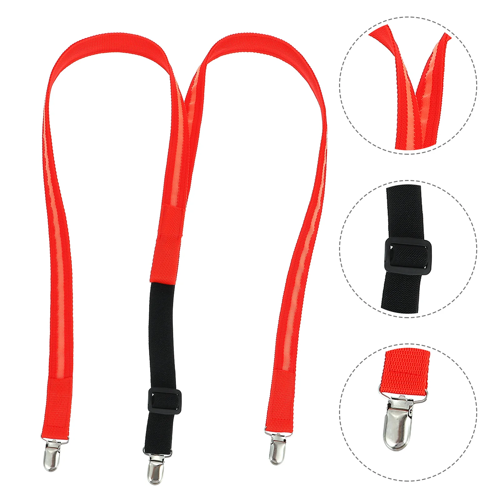 Led متوهجة الحمالات الأحمر قابل للتعديل Y-شكل الأقواس ل شورت جينز مهرجان الحفلات ملابس النوم للجنسين مضيئة بنطلون الأشرطة #3