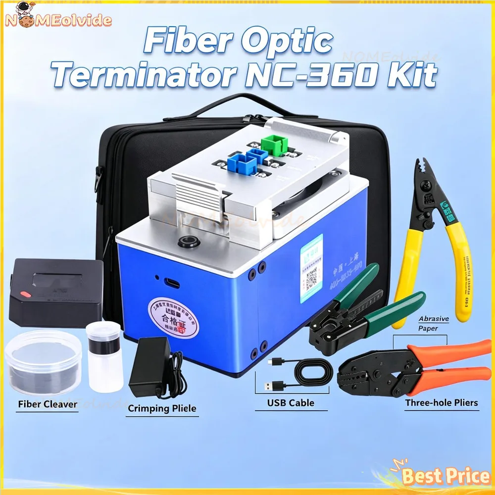Termination Handheld Polishing Grinding Machine Easy-H Fiber Optic Patch Cord Connector Onsite Making