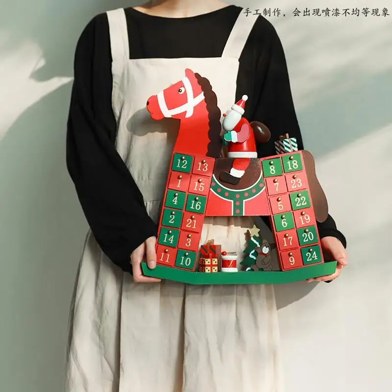 Custom. Box Decorations Small Tree Desktop Decoration Countdown Calendar Candy.