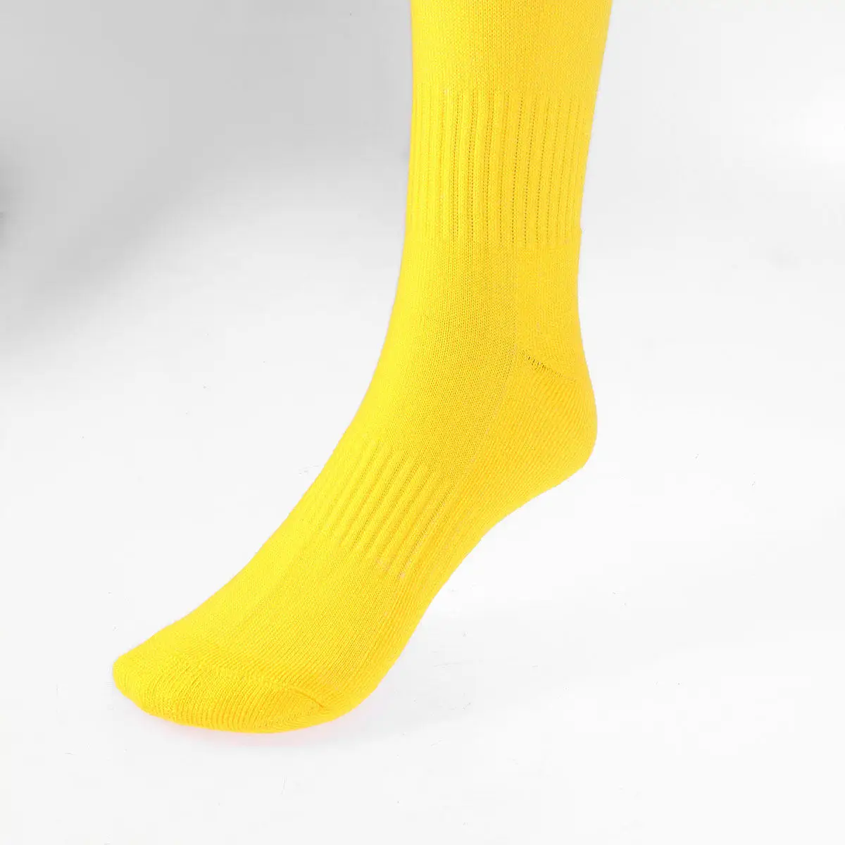 

1Pair Solid Color Knee High Socks Sports Tube Socks for Football Training Soft Breathable Stretchable Leg Shaping Exercise