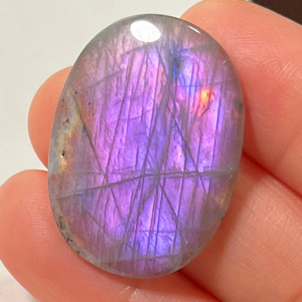 Wholesale Natural Stone Loose Beads Irregular Shape Bead Blue Purple Labradorite Cabochon 2-4Pcs/Lot