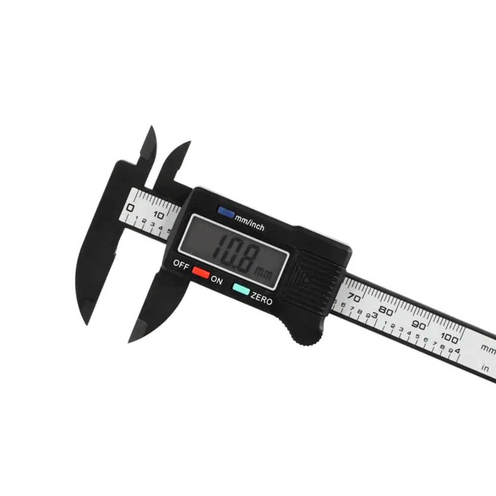 100mm Electronic Digital Caliper Carbon Fiber Dial Vernier Caliper Gauge Micrometer Measuring Tool Digital Ruler Tools