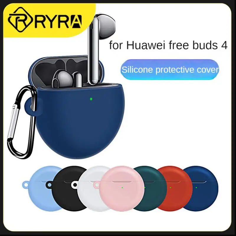 Silicone Cover Case For Huawei Freebuds4 Wireless Headphones Fone Earphones Mic Pods In Ear Earbuds Earbuds sport Headset