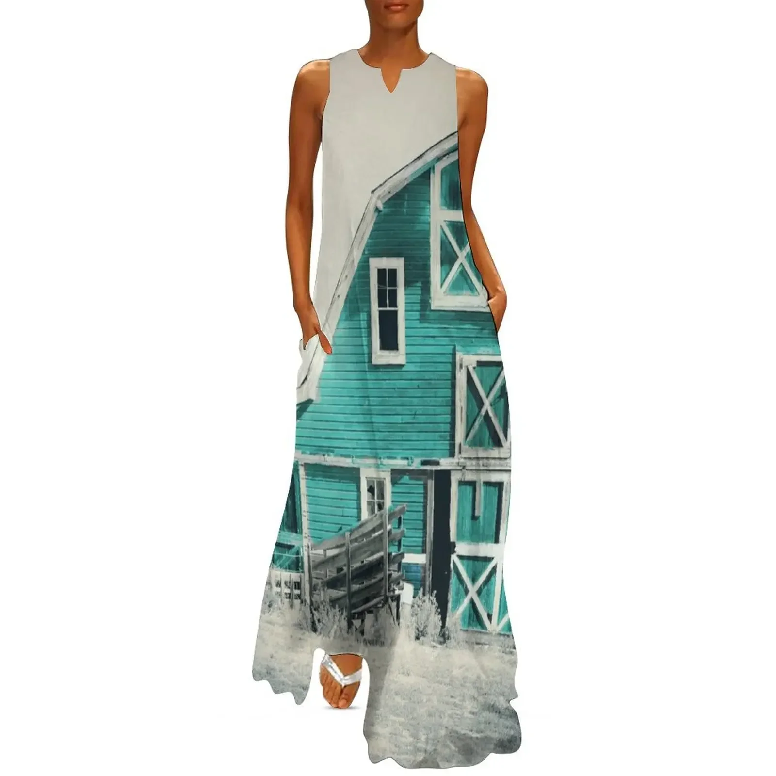 

Luna Barn Teal Long Dress Woman's evening dress Womens dresses Women's summer skirt evening dresses luxury 2025 Dress