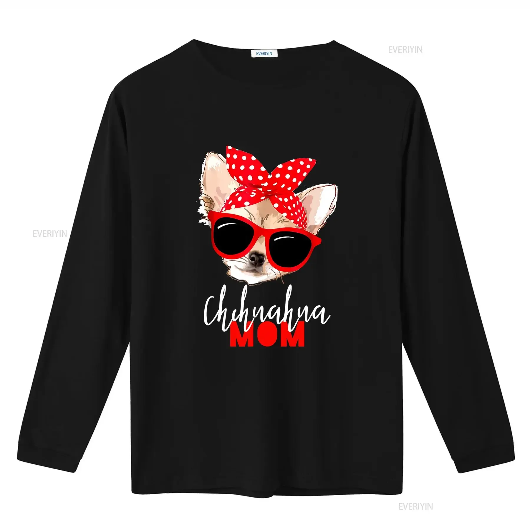 Chihuahua Mom T Shirt Funny Dog Design with Sunglasses and Bandana Perfect for Lovers vintage Washed designer clothes Stylish
