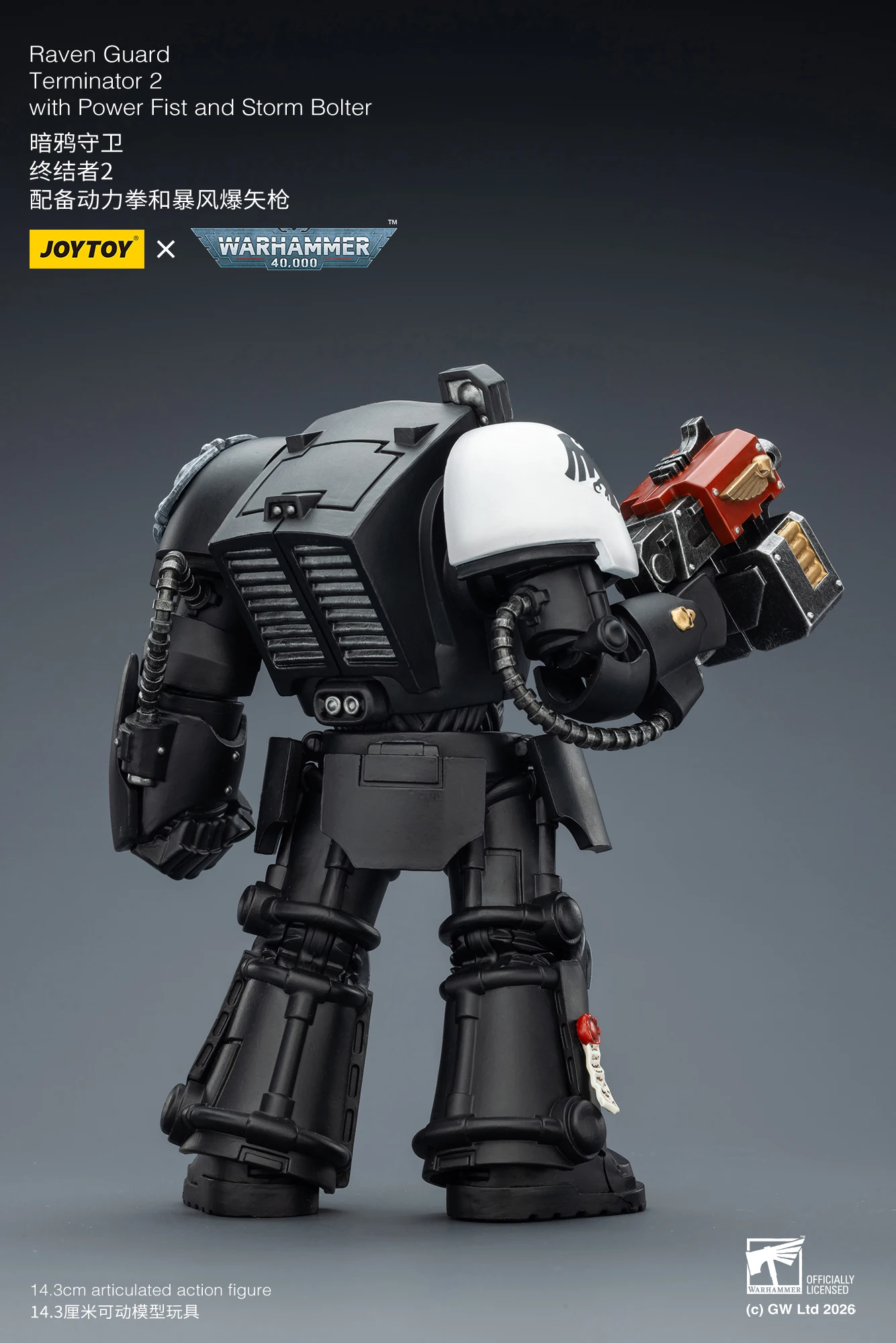 JOYTOY Warhammer 40,000 1/18 Actionfiguren Terminator Black Templars Dark Angels Imperial Fists White Scars Salamanders – Detail 21