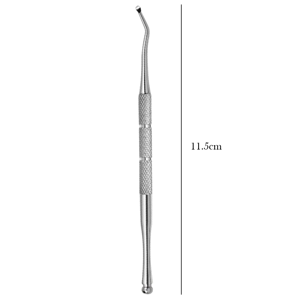 

Manicure Nail Cleaning Stick Dual End Toenail Ingrown Correction Tool Nail Art Nail Care Tool Stainless Steel for Nail Cleaning