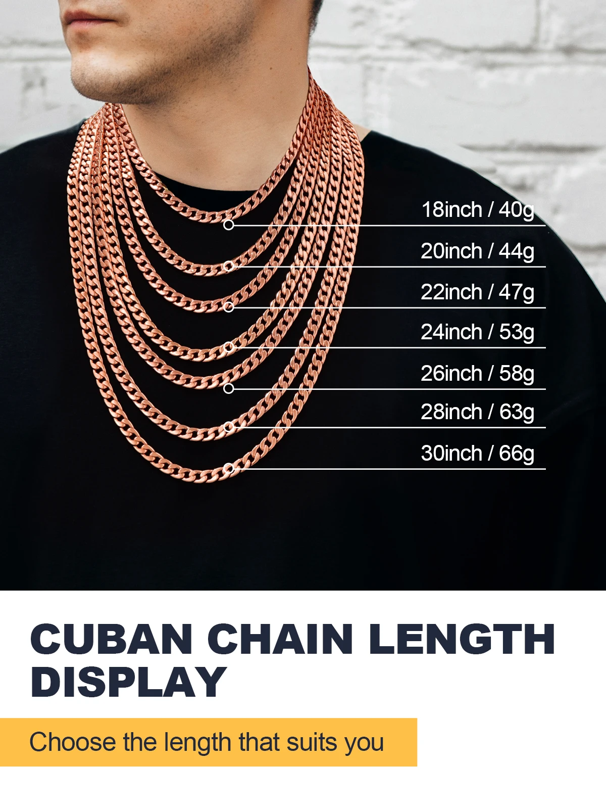 U7 Chunky Flat Cuban 7mm Wide Link Chain Necklace 18-30 inches Hip Hop Jewelry