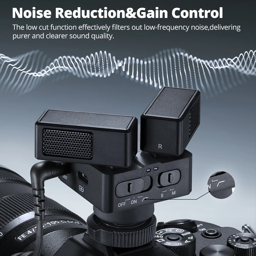 ZENIKO OC-D1 Microfono superiore per fotocamera Microfono con puntamento del cuore dal vivo Attrezzatura per la registrazione della radio Stivali caldi e freddi