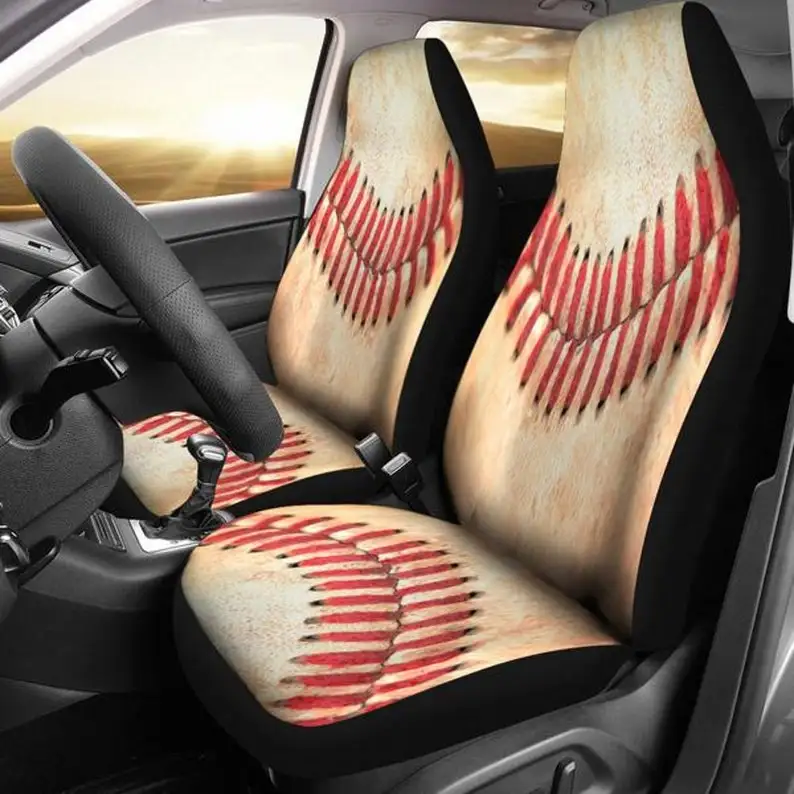 Baseball Lovers, Baseball, Sports Fan, Baseball Mom-Car Seat Covers, Car Accessories, Gift for Her, Custom Seat Covers, Custom M