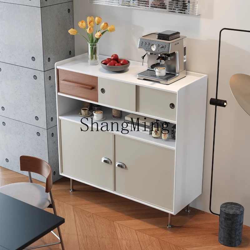 

DHY medieval style solid wood dining side cabinet, locker, living room storage retro tea cabinet
