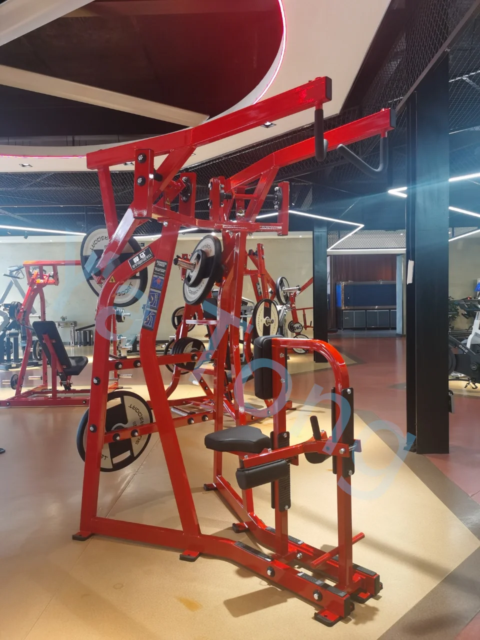 Factory Manufacturer Plate Loaded Seated High Row Lat Pull Down Machine support Customized Color