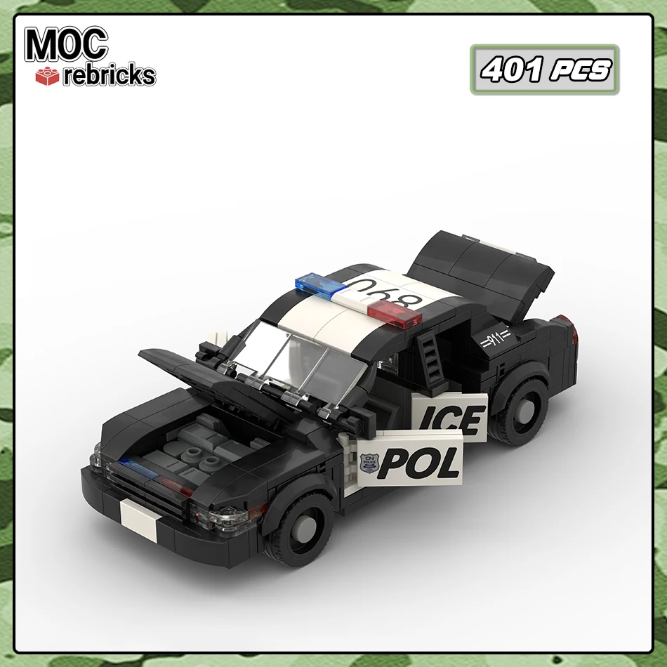 Collection Experts Victoria Crown Patrol Car Building Blocks Urban Guard Team Model Technology Bricks Racing Cars Toy Gift