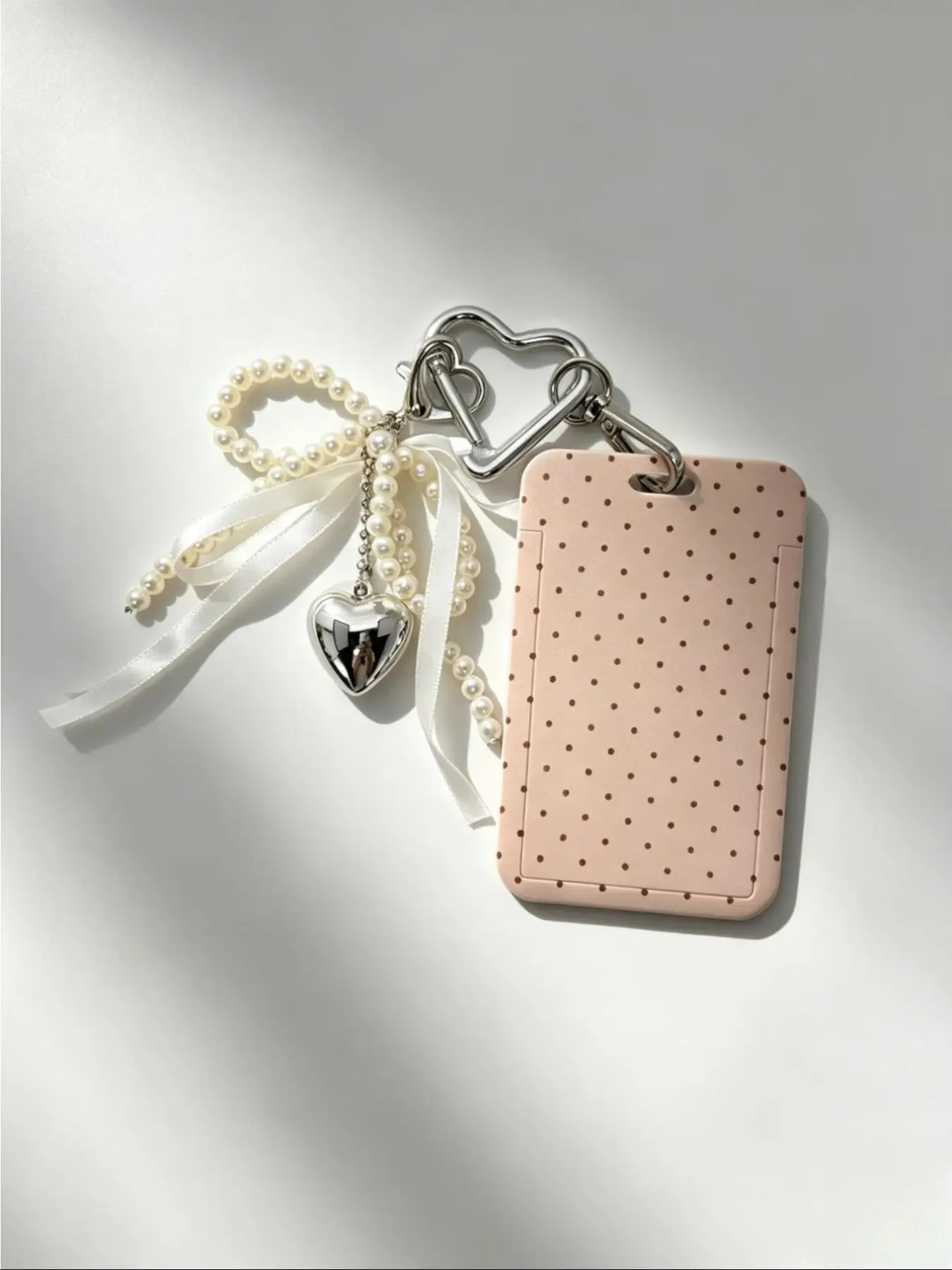 1 Piece of Polka Dot Printed Bowknot Bead Pendant Bag Accessory, Sweet and Cool Y2K Style, Suitable for Decorating Handbags, Crossbody Bags, Backpacks, Bag Charms, Keychains, Etc